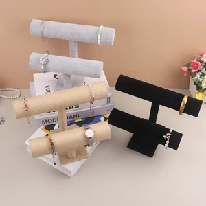 T-Bar-Samtschmuck-Display-Rack, Lagerarmband, Chain Watch Organizer, Hard Stand Holder 9 Hauptverkäufe W26 Bildschirm - №7