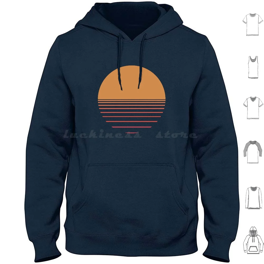 Chillwave Sunset Graphic Sun Hoodies Long Sleeve Tycho Awake Sun Music Edm Dj Past Is Prologue Dive Epoch Weather