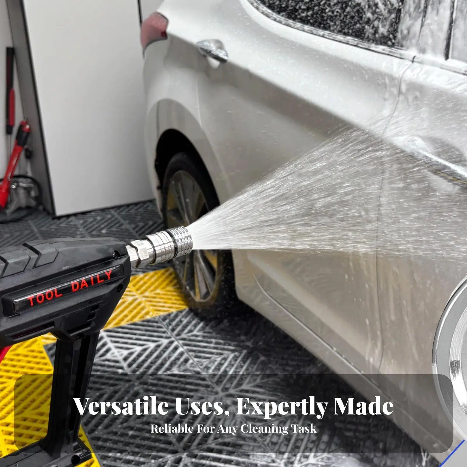 Car Washer Nozzle Portable High Pressure Sprayer Head for Vehicle Rinse Compatible with 1/4 Inch Quick Connect Wands