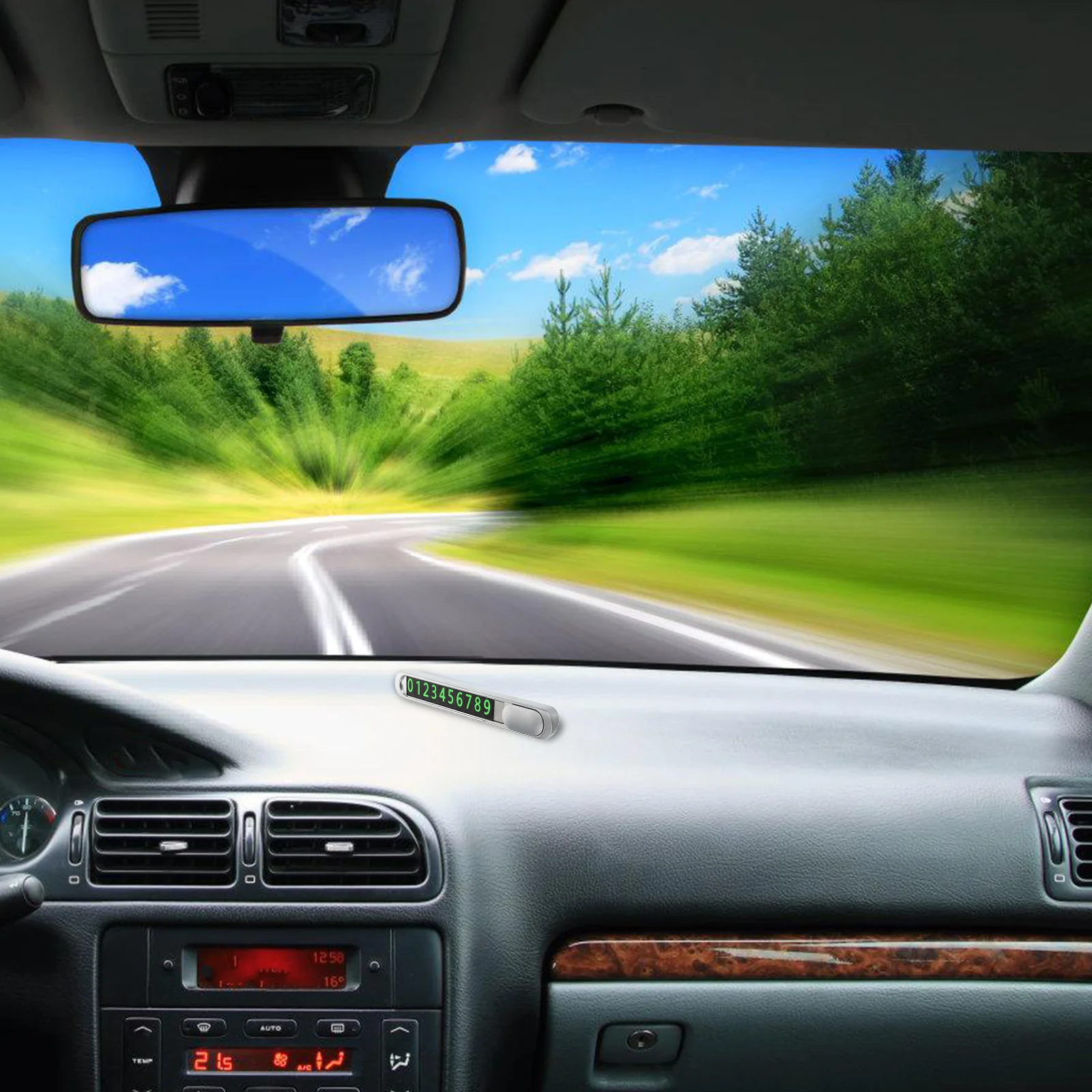 

1 set Parking Sign Metal Temporary Mobile Vehicle Identification Aviation Aluminum Alloy Set Durable Fade