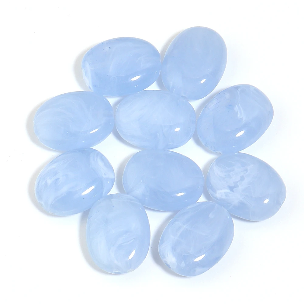 20 Stück 15 x 19 mm zweifarbige ovale Acrylperlen, imitierte Jadesteine, lose Abstandsperlen für die Schmuckherstellung, DIY-Armband, Halskette – Detail 35