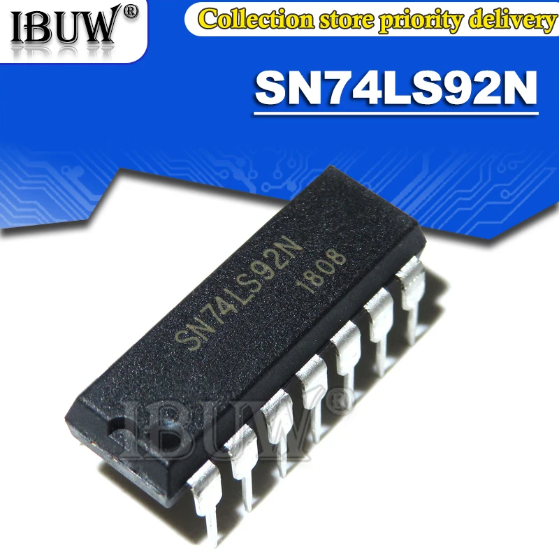 10PCS SN74LS92N DIP14 SN74LS92 74LS92N 74LS92 DIP Integrated IC