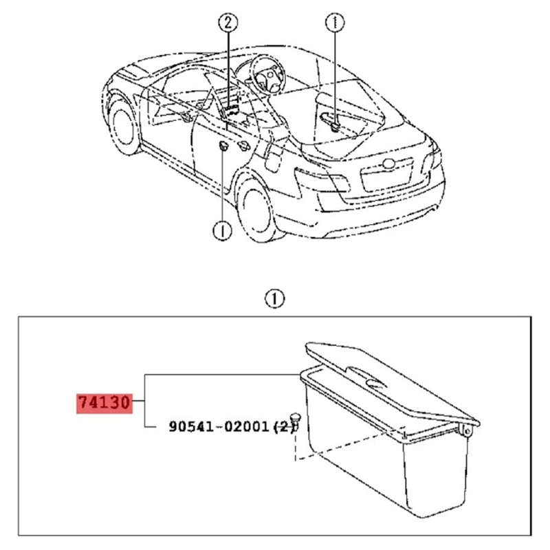 

Автомобильная задняя пепельница в сборе 74130-06150-C0 для Toyota Camry 2005-2015 ACV4, чехол для пепельницы AHV41 7413006150 E0
