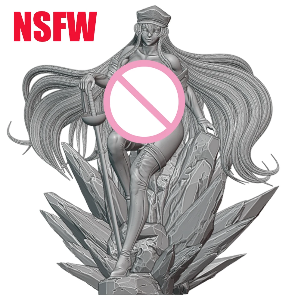 1:24 belle akame sexy menina nsfw boneca 3d impresso modelo resina sem pintura figura modelo kit garagem gk kits desmontado brinquedo diy
