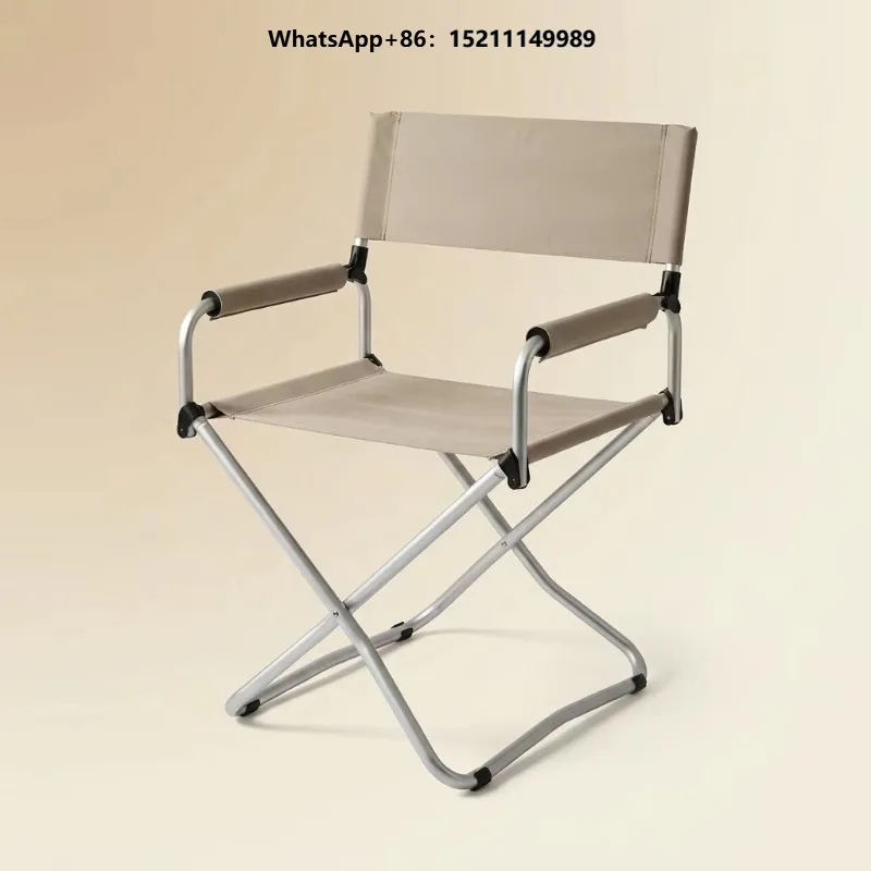 Outdoor Modern  Garden Dining Fishing Chair Folding Portable Lightweight Durable Aluminum Alloy Square Beach