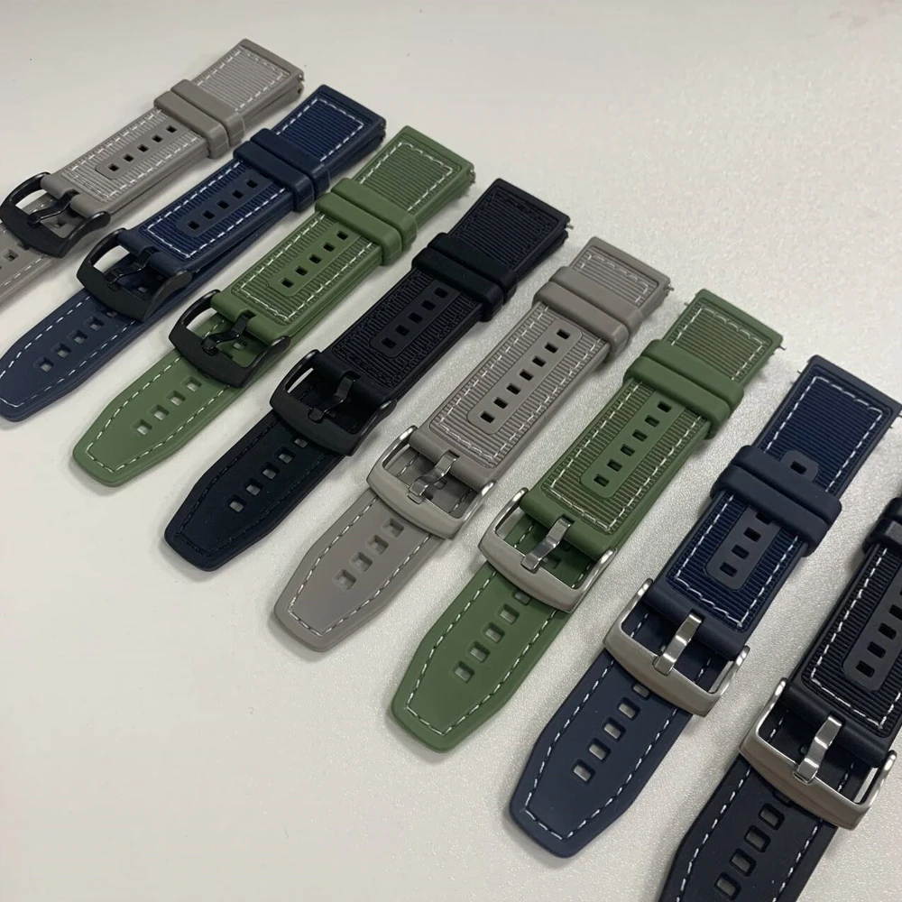 Official 22mm Composite Nylon Strap For HUAWEI WATCH GT 6 5 4 46mm/Watch 5 Pro GT 3 2 Pro Sport Silicone Soft Bracelet Wristband