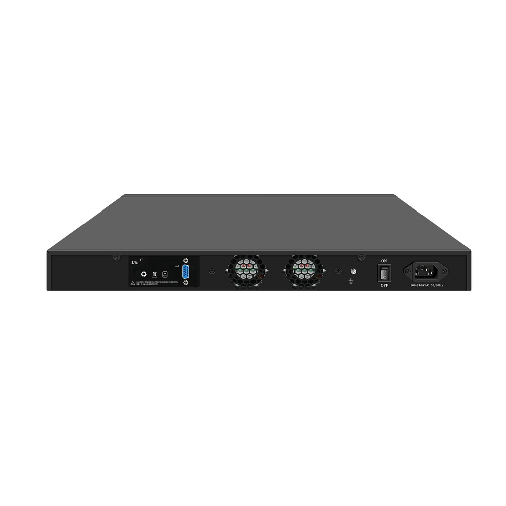 HUNSN 1U Firewall Hardware Network Security Appliance, pFSense, Atom D525, RJ08, Einwinkel, Mikrotik, OPNsense, VPN, Router PC, 6LAN, VGA