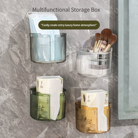 Punch-Free Toilet Paper Shelf Bathroom Kitchen Tissue Box Wall-Mounted Sticky Paper Storage Box Toilet Paper Holder Roll Paper