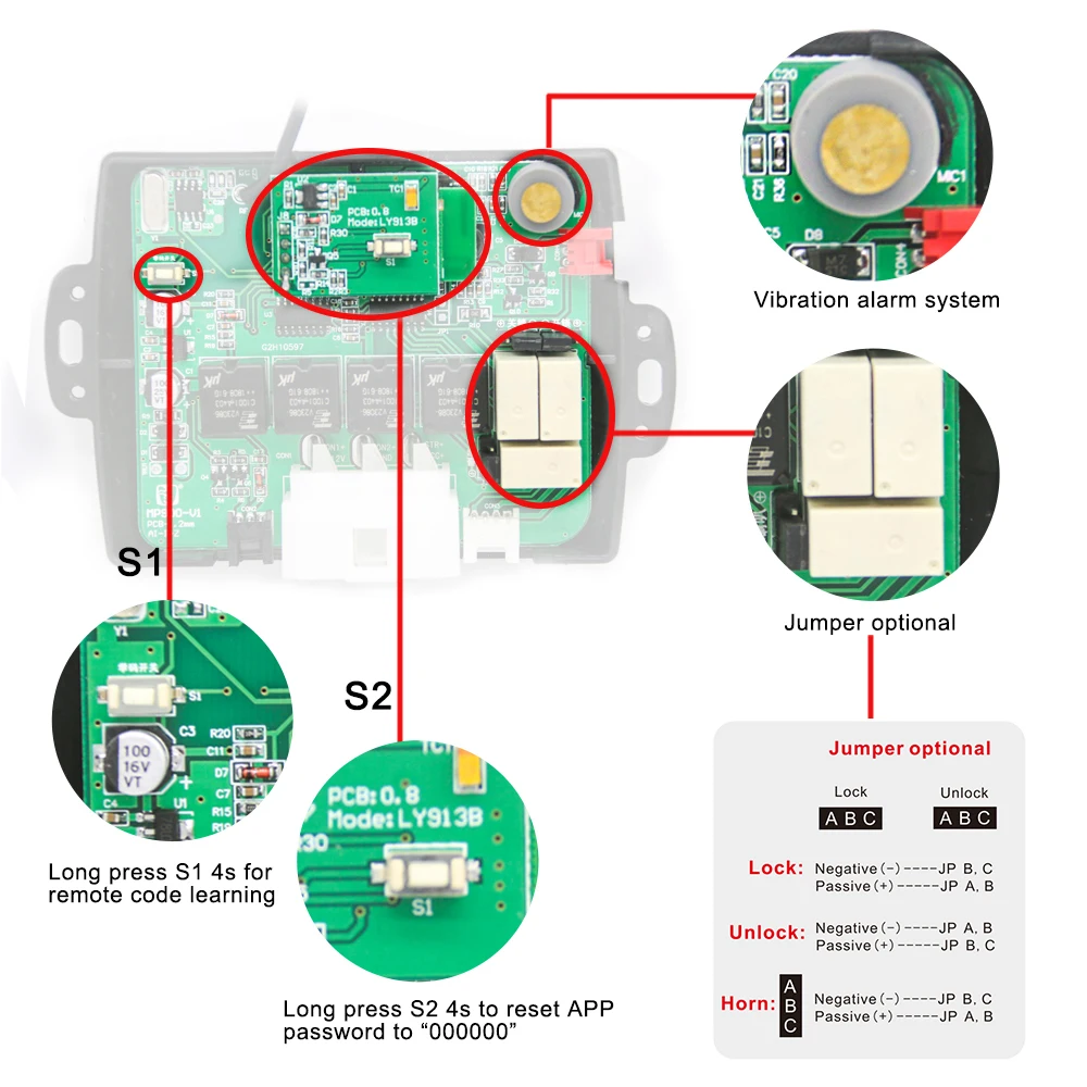 2024 NEW Smartphone car alarm system compatible with ios and android phone car engine start stop system remote Smart car