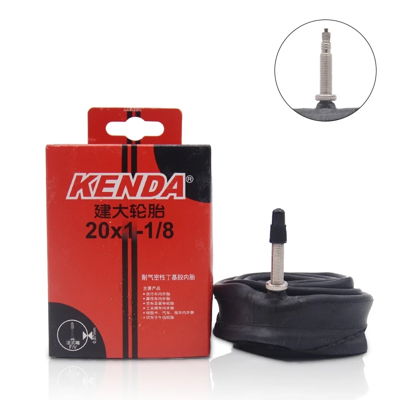 Kenda Folding Bike Inner Tube 20 inch 451 406 Butyl Rubber Tubes 20X1.0 1.25 1.5 1.75  2.125 2.3 2.4 3.5 4.0 /20X1-1/8 20X1-3/8