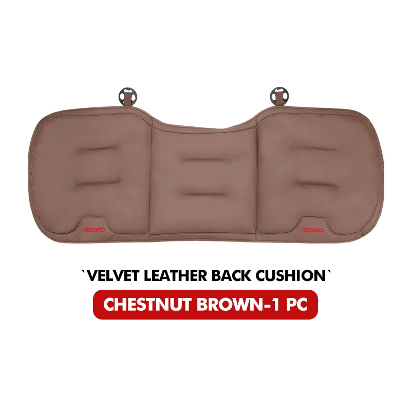 For Recaro Car Seat Velour Cushion Auto Backrest Leather Breathable Pad image 3