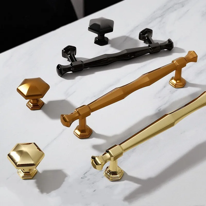 

Modern Gold Chrome Kitchen Handle Cabinet Knobs and Handles Fashion Drawer Knobs Pulls Furniture Handle Door Hardwar