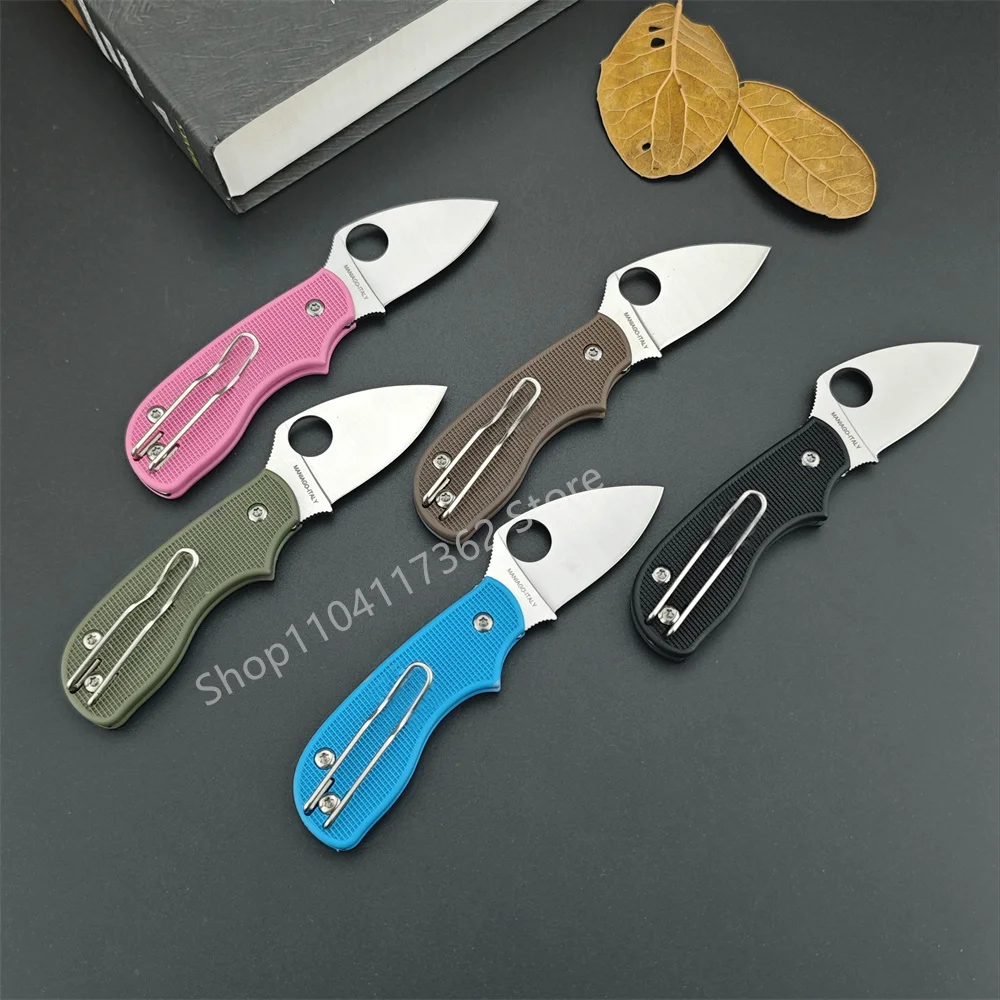 C154 MINI Pocket Folding Knife Excellent D2 Blade Nylon Fiber Handle EDC Outdoor Tacticals Defense Tool Hunting Camping Knives