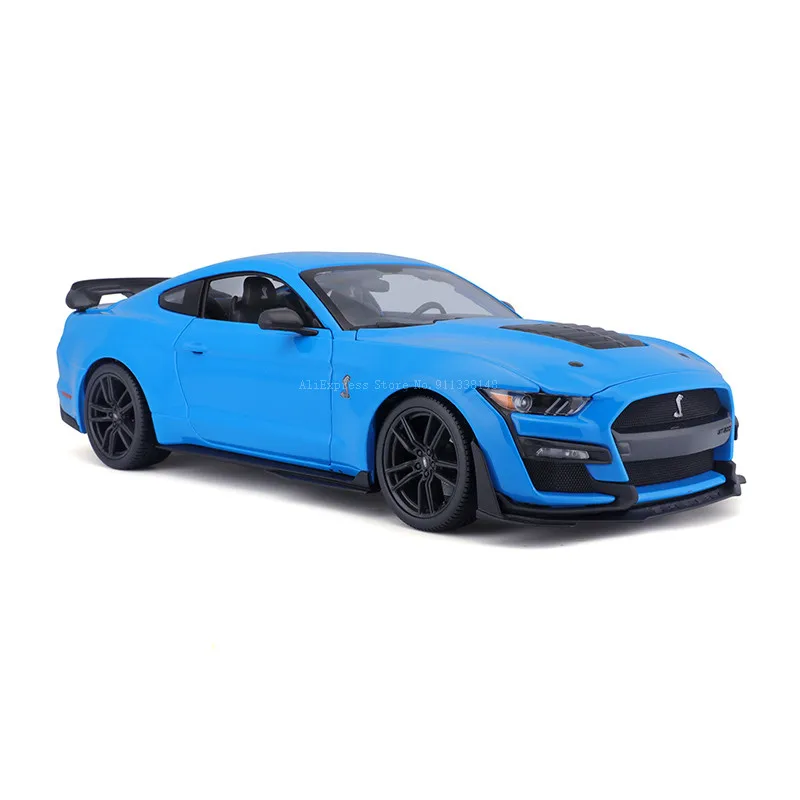 Maisto 1:18 2020 Ford Mustang Shelby GT500 blue Brand Alloy Car Model Static Die Casting Model Collection Gift Toy Gift Giving