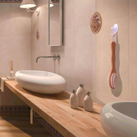 High Quality Bath Massage Brush Wood Handle Bristle Cotton Rope Safe Durable Deep Cleaning Comfort Shower Back Scrubber Easy