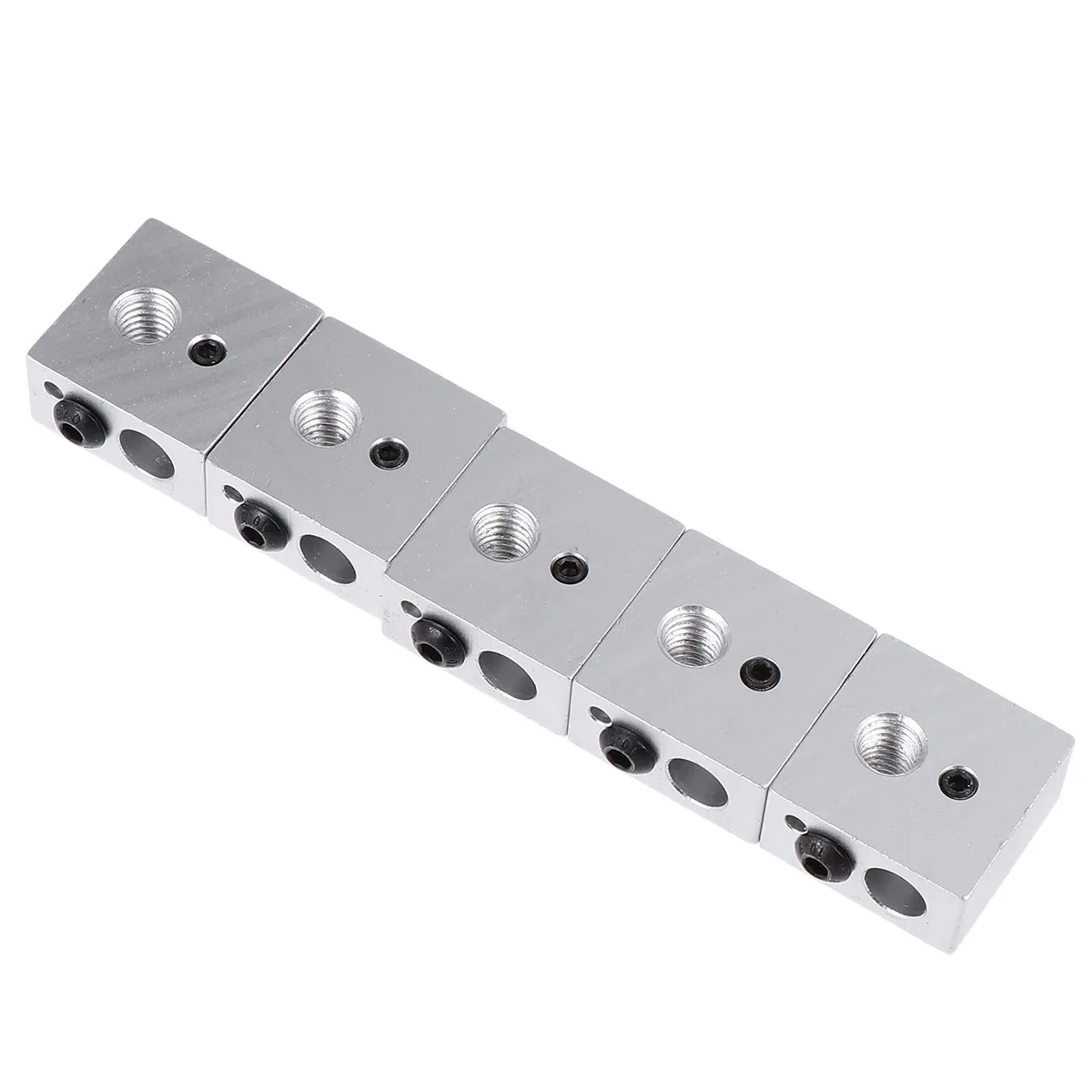 

5 Pieces Mk7 Mk8 3D Printer Heating Block Aluminum Heater Even Heating Replacement 3D Printer Parts