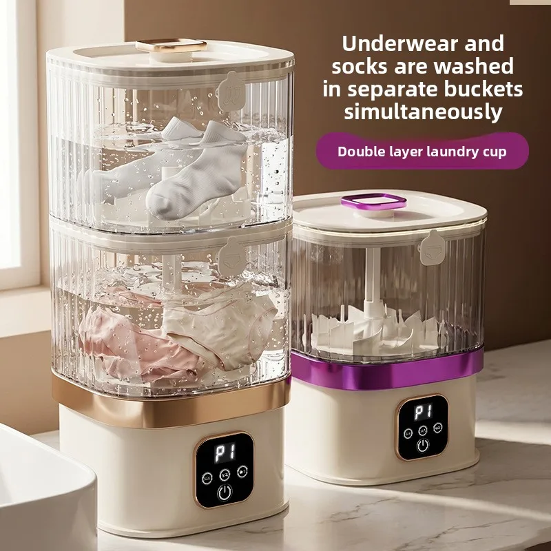 nouvelle-machine-a-laver-portable-pour-sous-vetements-et-chaussettes-avec-chargement-usb-pas-d'installation-requise-mini-machine-a-laver-compacte-a-deux-compartiments
