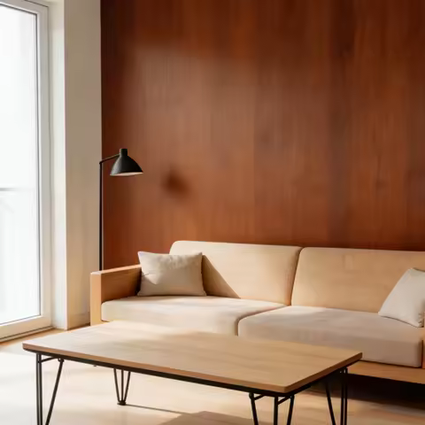 Brown Wooden Wallpaper Self-Adhesive Wood Grain Contact Paper Removable Vinyl Film Easy to Apply For Furniture Kitchen Cabinets