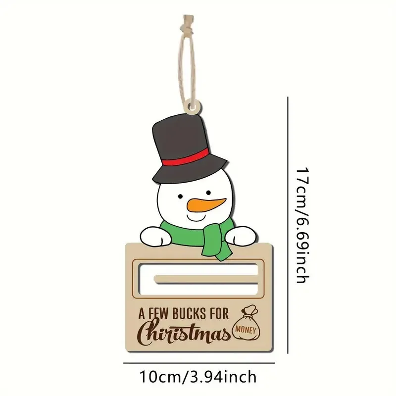 Cute Christmas Money Holder Ornament Creative Christmas Tree Pendants Decoration Unique Red Envelope Card Voucher Holder Gifts