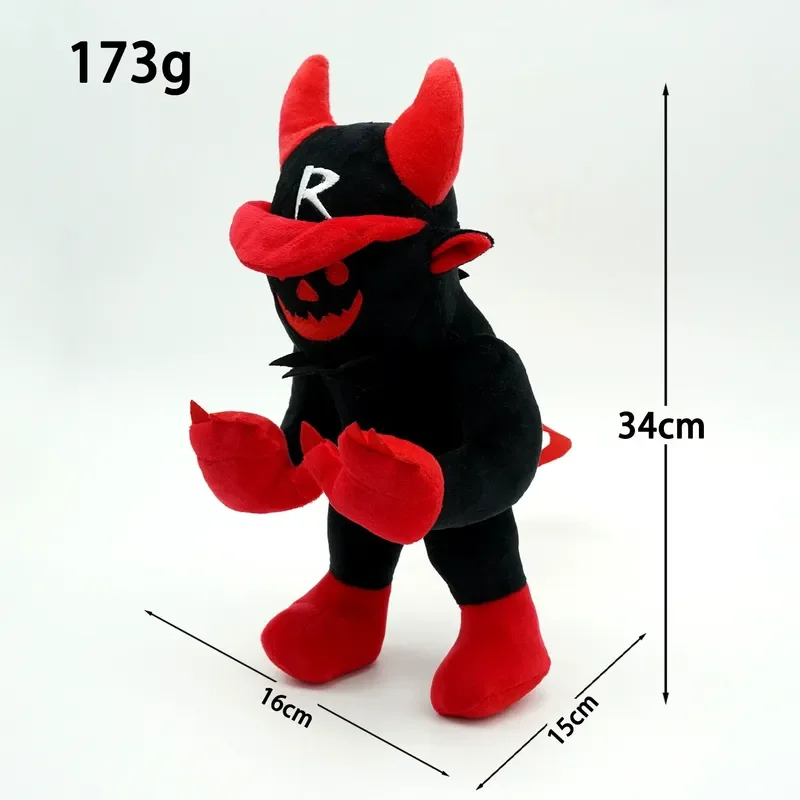 ゲームフォーサケンゲスト666ぬいぐるみソフトキャラクタードール黒赤
