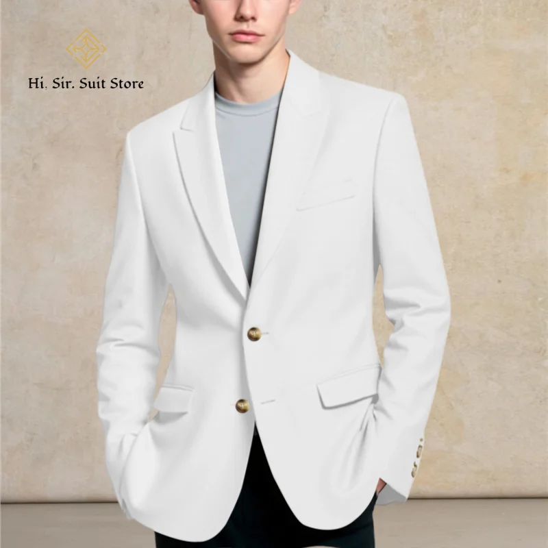 سترات بدلة رجالي أنيقة كاجوال بثلاثة أزرار بقصة ضيقة تناسب معطف منفصل معاطف رياضية مع جيوب لحفلات الزفاف والحفلات الراقصة