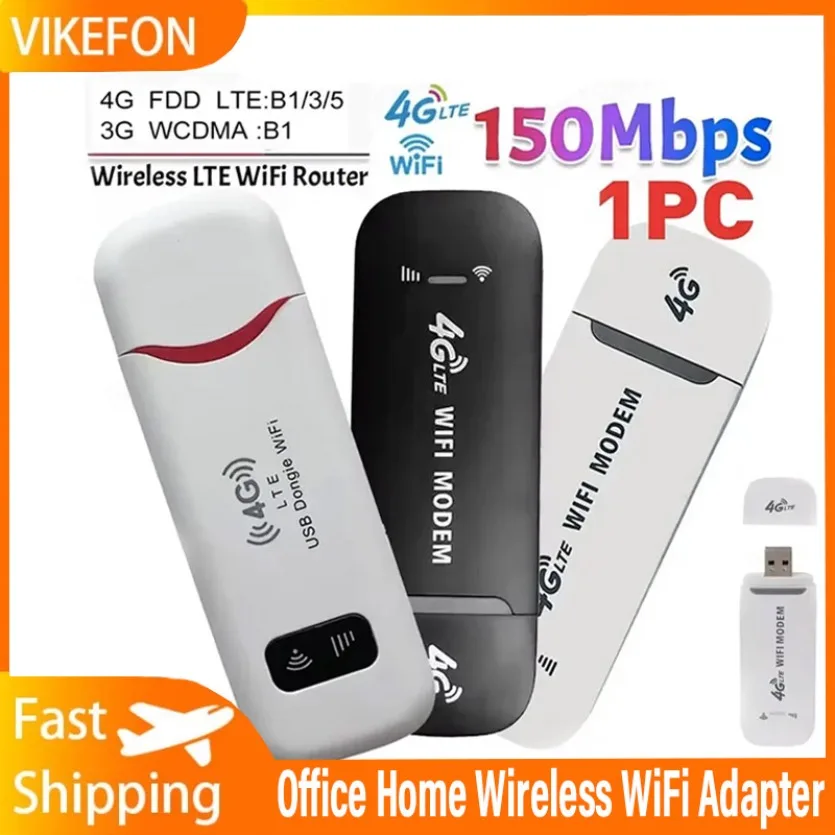 

4G офисный домашний беспроводной Wi-Fi адаптер LTE беспроводной USB-ключ мобильный широкополосный модем 150 Мбит/с 4G SIM-карта беспроводной маршрутизатор
