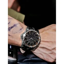 New Men's Quartz Watch Sports Retro Fashion Large dial Leather strap Limited edition luxury Man Quartz wrist watches