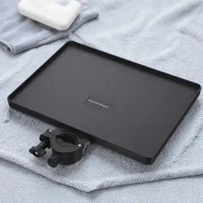 1 قطعة صينية بلاستيكية لحامل الميكروفون قابل للتعديل على حامل بطاقة الصوت، رف البث المباشر مع بناء متين، سطح أملس #6