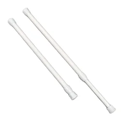 White Adjustable Door Curtain Rod Metal Extendable Door Curtain Rail Rod Telescopic Poles Door Household Hanger Rods 60cm-100CM