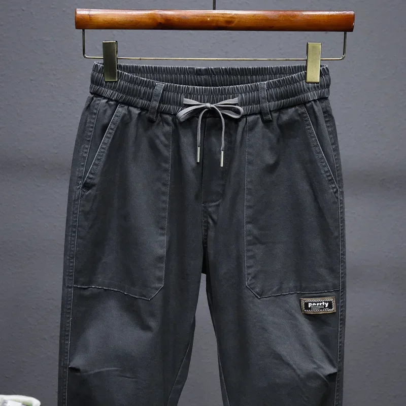 Il nuovo marchio di moda autunnale piedi larghi e raggruppati di Harlem pantaloni casual da uomo belli con abiti invernali uomo uomo adulto gentiluomo