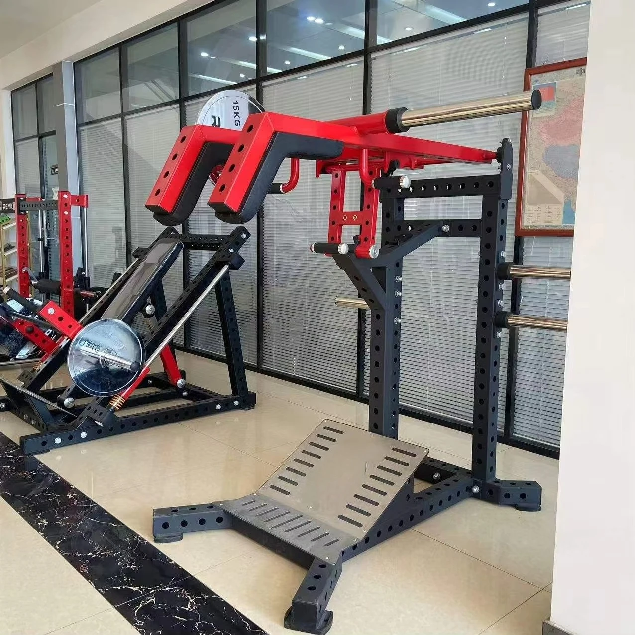Custom Logo V-Squat Plate Loaded Hack Squat Shoulder Lateral Raise Gym Strength Training Machine Exercise Fitness Exercises