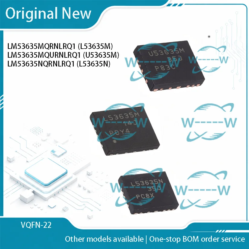 

(2-20 PCS) LM53635MQRNLRQ1 L53635M LM53635MQURNLRQ1 U53635M LM53635NQRNLRQ1 L53635N LM53635M LM53635M LM53635N QFN IC CHIP