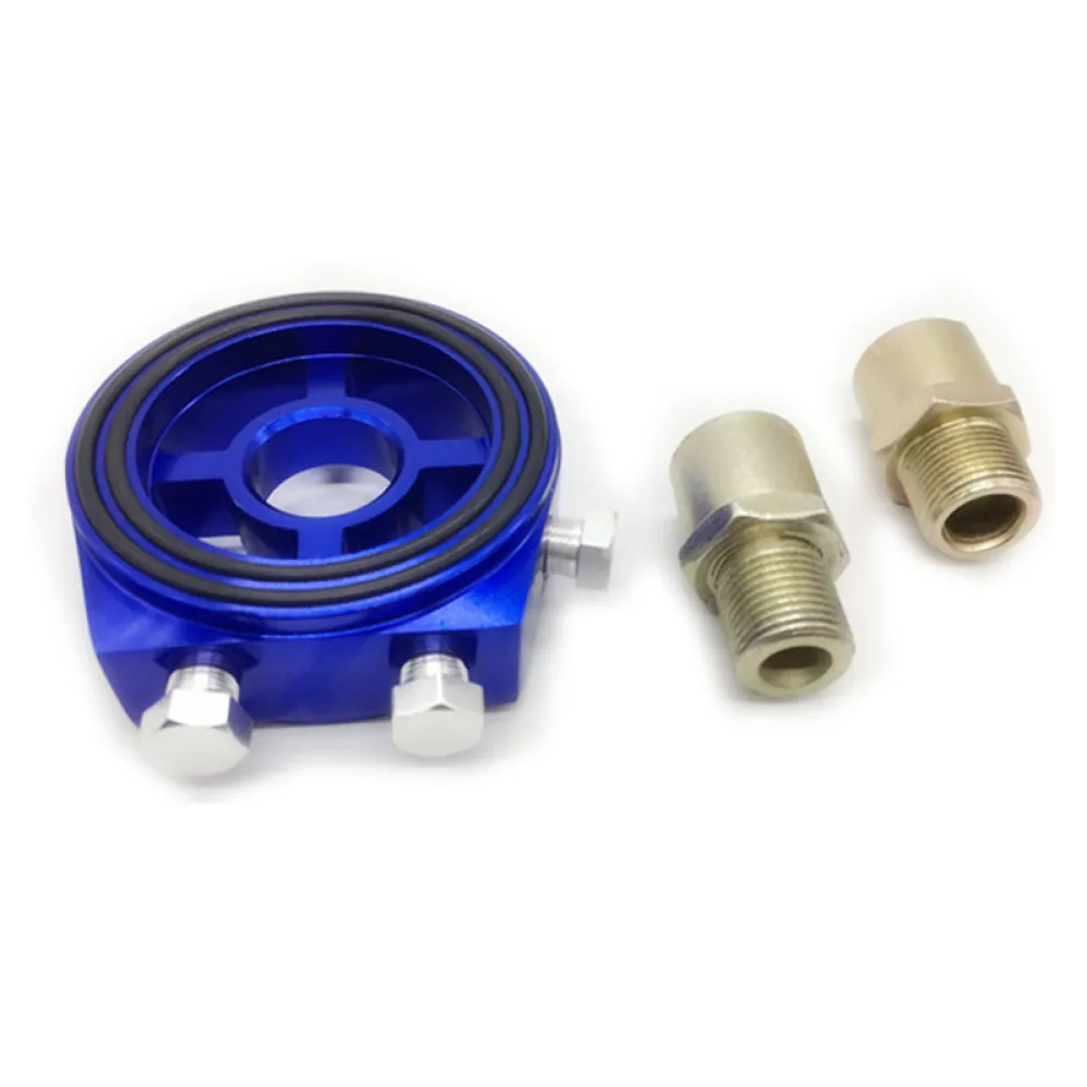 SPSLD Universal Car Oil Filter Sandwich Plate Adapter Racing Gauge Sensor Housing For Automotive Dashboard Modification