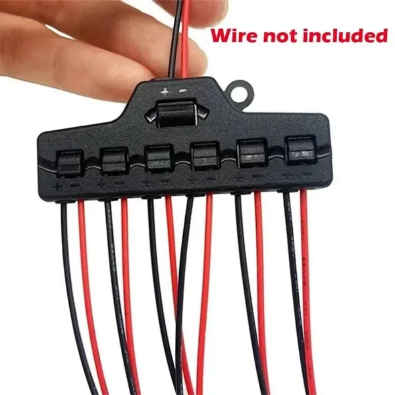 قطعة واحدة من مقسم الأسلاك سريع التوصيل لأضواء LED (2 في 12 مخرج/2 في 6 مخرج)