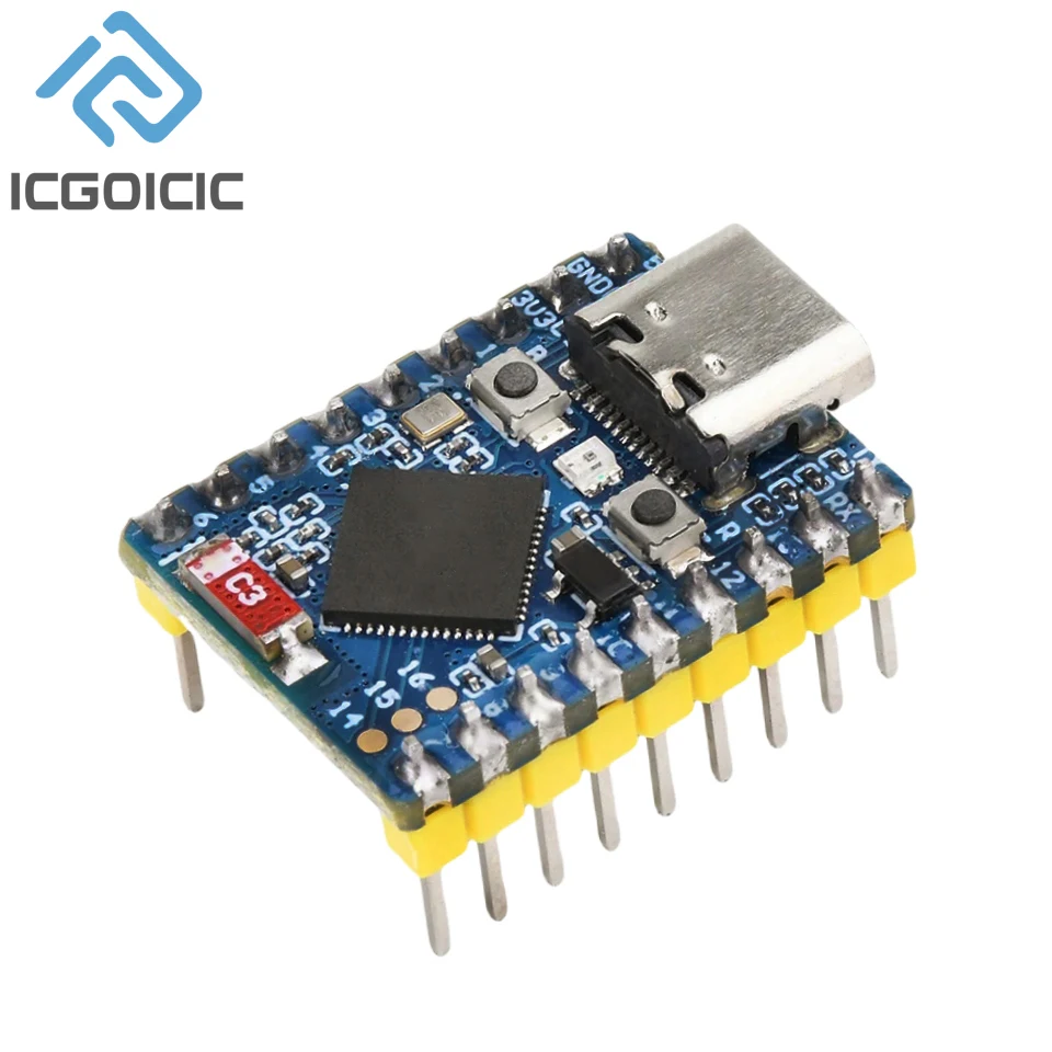 WiFi BT 5 Module for ESP32-S3 Mini, S3FH4R2 Dual-core Wireless MCU, Development Board for IoT Projects