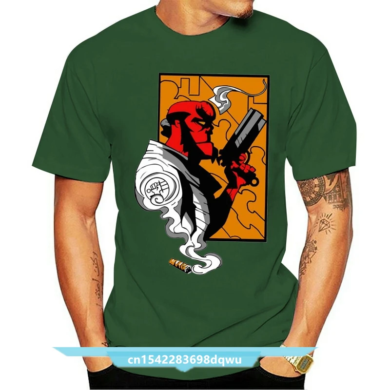 

Black, Navy HellBoy T-Shirt Black, Navy Funny Men's Short Sleeve S-3XL Birthday Gift Tops Tee Shirt