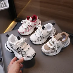 2024 New Autumn Children Shoes For Boys Mesh Breathable Kids Sport Shoes Non-slip Fashion Toddler Girls Sneakers EU 21-30