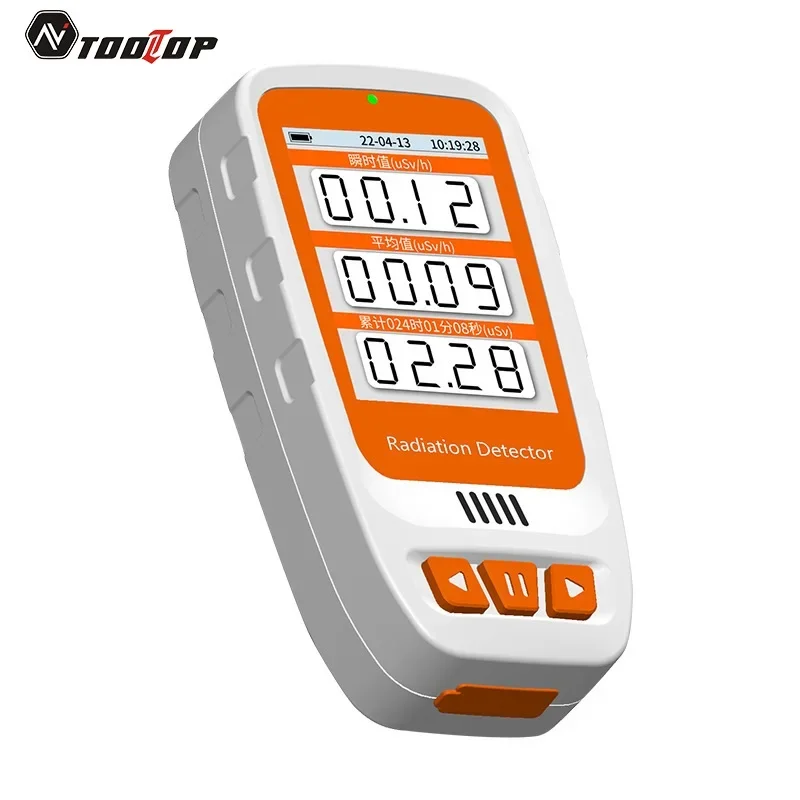 HFS-20 Handheld Geiger Counter Nuclear Radiation Detector Color Screen High Precision X β γ-ray Tester Dosimeter Alarm Settings