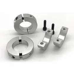 Open Type Fixed Ring Light Bearing Ring Shaft Collar With Screw Adjustment 13mm To 30mm Inside Diameter Shaft Collar Clamp