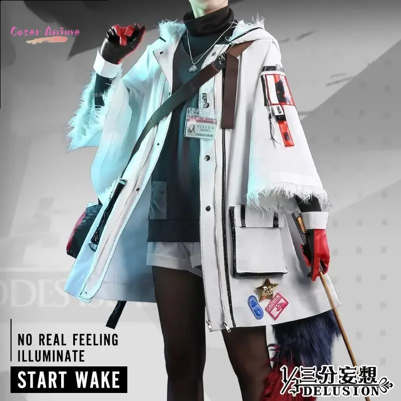 Coser Game Arknights Texas  Cosplay Costume Uniform Halloween Party fo1r Women Men Carnival Props