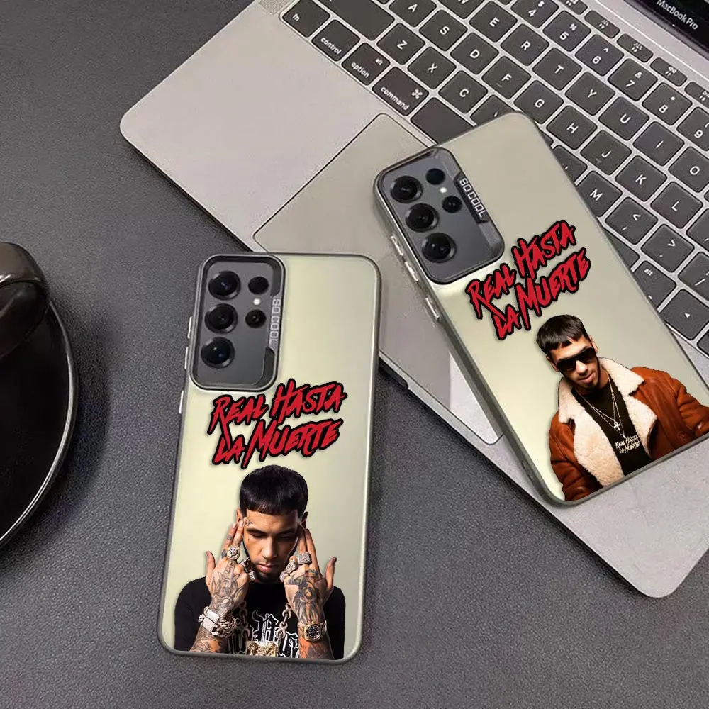 Phone Case For Samsung Galaxy S26 S25 S24 S23 S22 S21 S20 FE PLUS ULTRA Bumper Hard Shockproof Cover Rap Anuel AA Real Hasta La