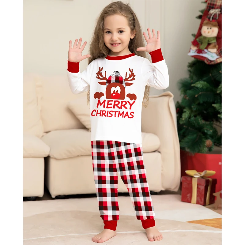 Family Christmas Matching Pajamas Set 2025 Xmas Father Mother Kids Clothes Pyjamas Mom And Daughter Son Sleepwear Look Outfits