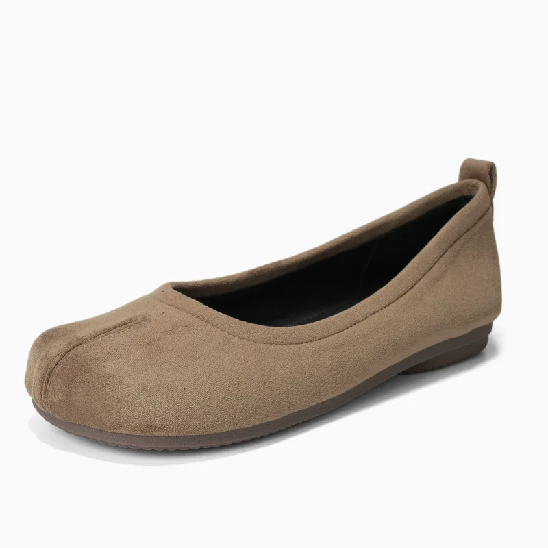 2026 Spring Square Toe Velour Tabis Women Flats Trotters Shoes Ladies Comfy Slip In Loafers Female Walking Barefoot Mocasines