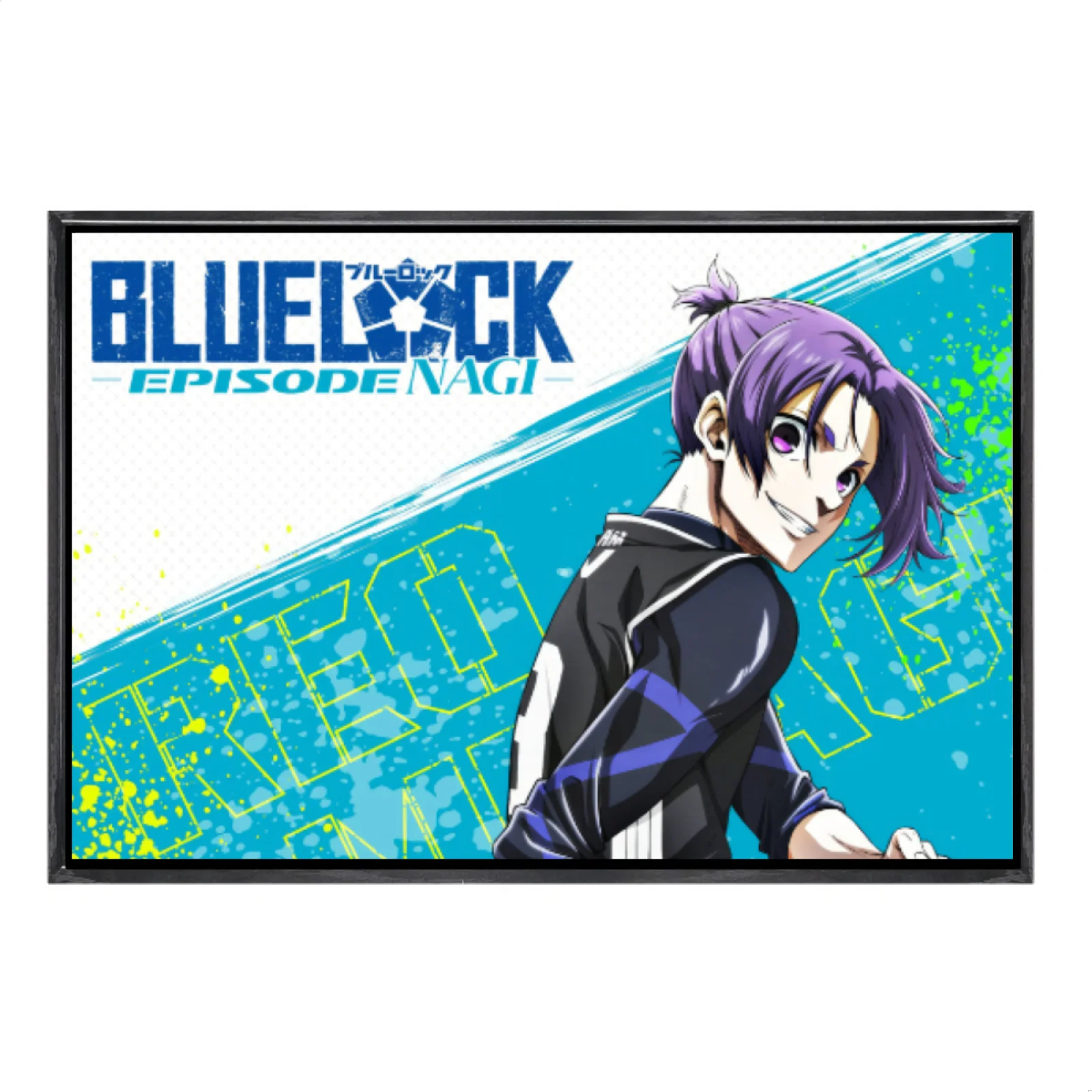 

Japanese Manga Multi-Size Canvas Poster Double Framed Wall Art,Blue Lock Home Decor for Living Room Bedroom