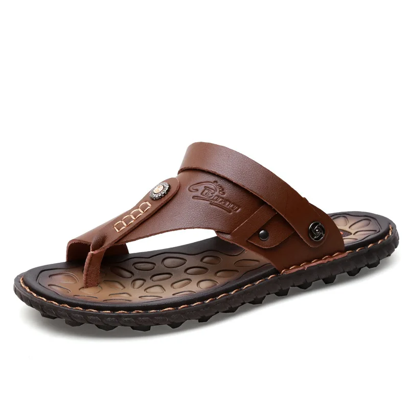 Summer Clip Toe Flip Flops Mens Sandals Male Shoes Fashion Flat Non-slip Slide Slippers Casual Beach Holiday Sport Zapatillas