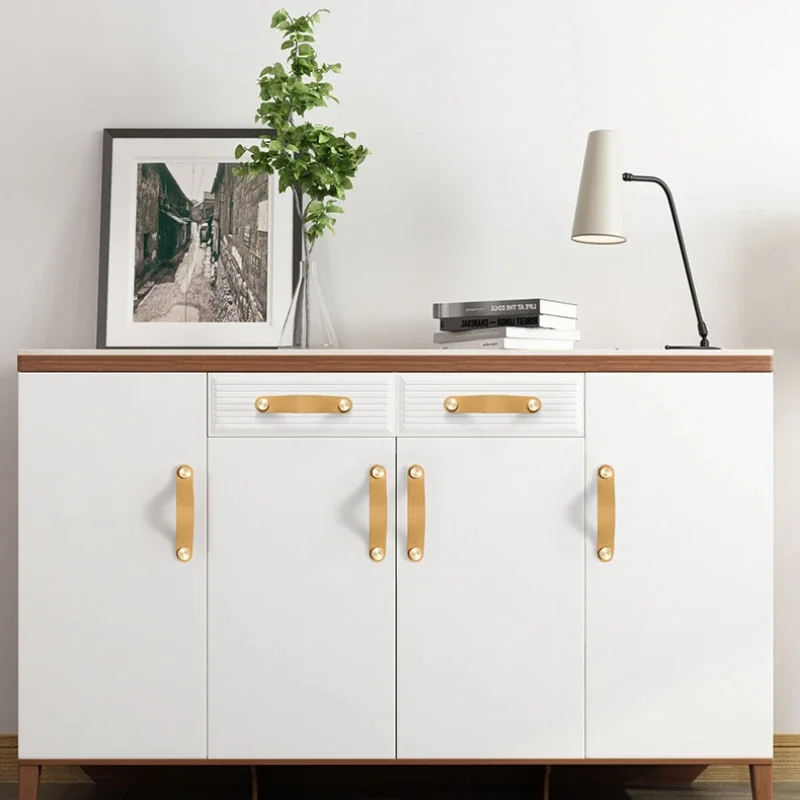Leder griff 96mm-128mm Schrank Schublade Türgriffe Home Decoration Kleider schrank Schlafzimmer zieht Möbel Cortex Griffe