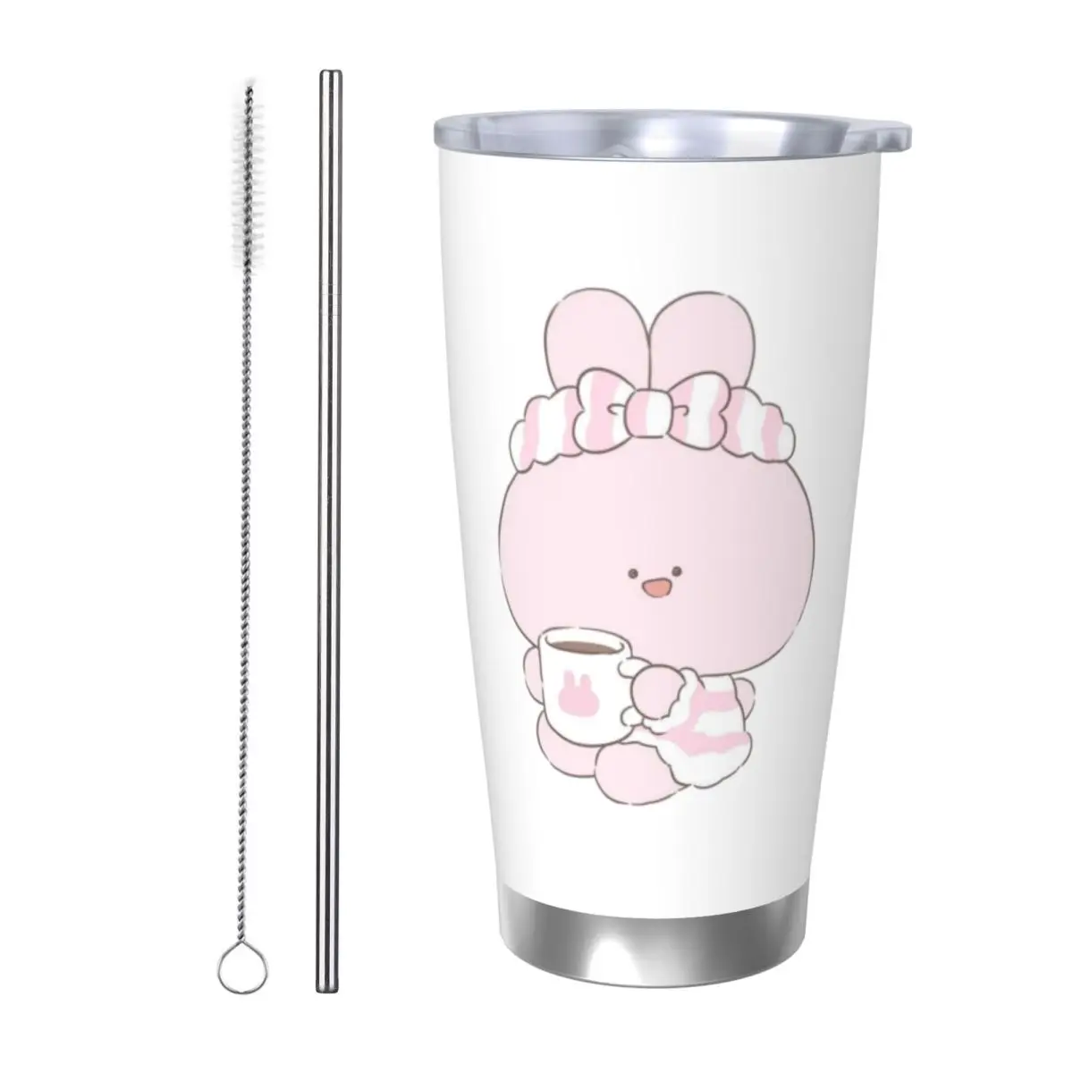 Asamimichaan Cute Asamimi 20oz Cup Large Capacity Car Mug Leak-proof Juice Coffee Cup Food Grade