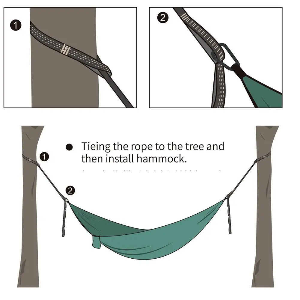 Ремни для гамака 2/1 шт., сверхпрочные и легкие веревки, прочность на разрыв 600 фунтов, не растягивается, Полиэстеровые ремни для гамака
