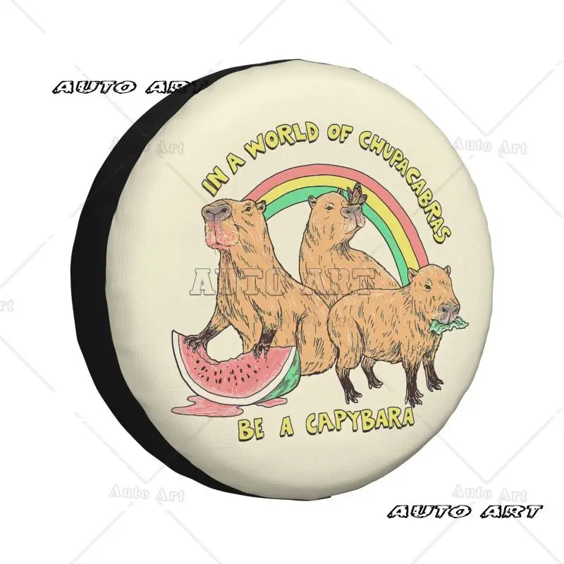 

Пользовательский чехол для запасного колеса Capybara для Grand Cute Giant Cavy Camper, автомобильные аксессуары, грузовик, кемпер, туристические прицепы