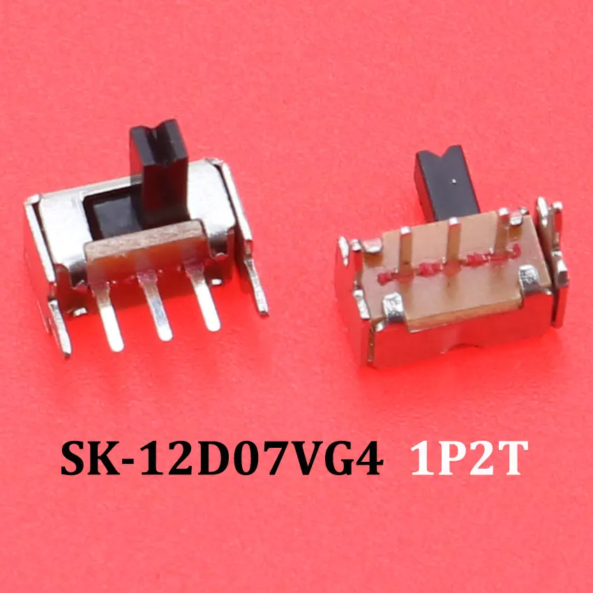 10x Slide Switch Micro-Power Toggle Switch Single and Double-row Direct-inserted Horizontal Sliding 2/3 Gear 1P2T 2P2T 1T3P 2P4T